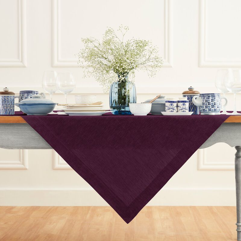 Solino Home 100% Pure Linen Table Throw - Athena.