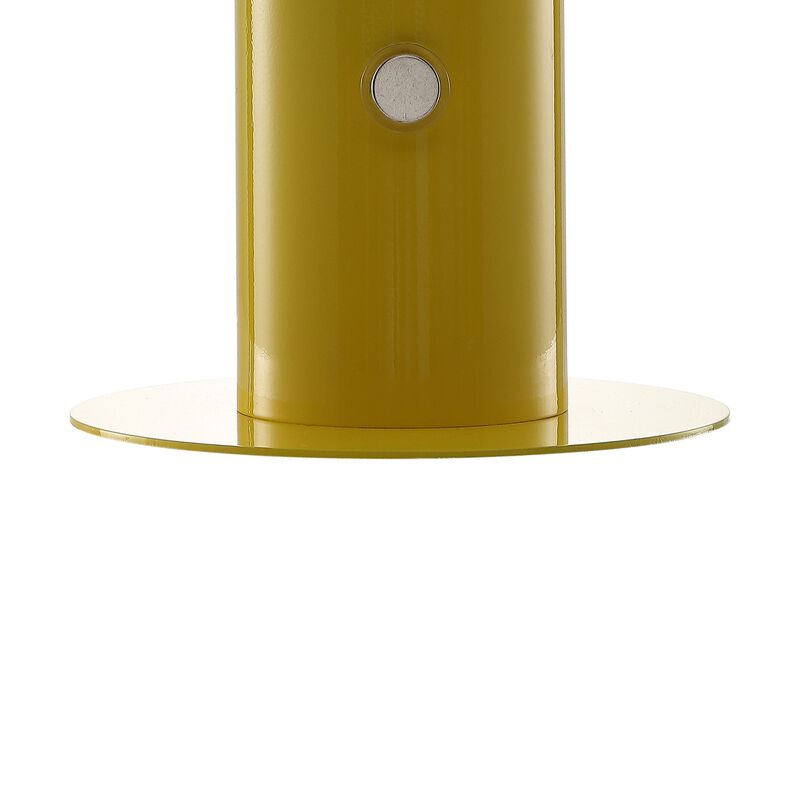 Boletus Contemporary Bohemian Rechargeablecordless Iron Integrated LED Mushroom Table Lamp