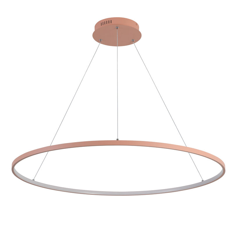 Brice Modern Contemporary Metal Round Dimmable Integrated LED Pendant image number 9