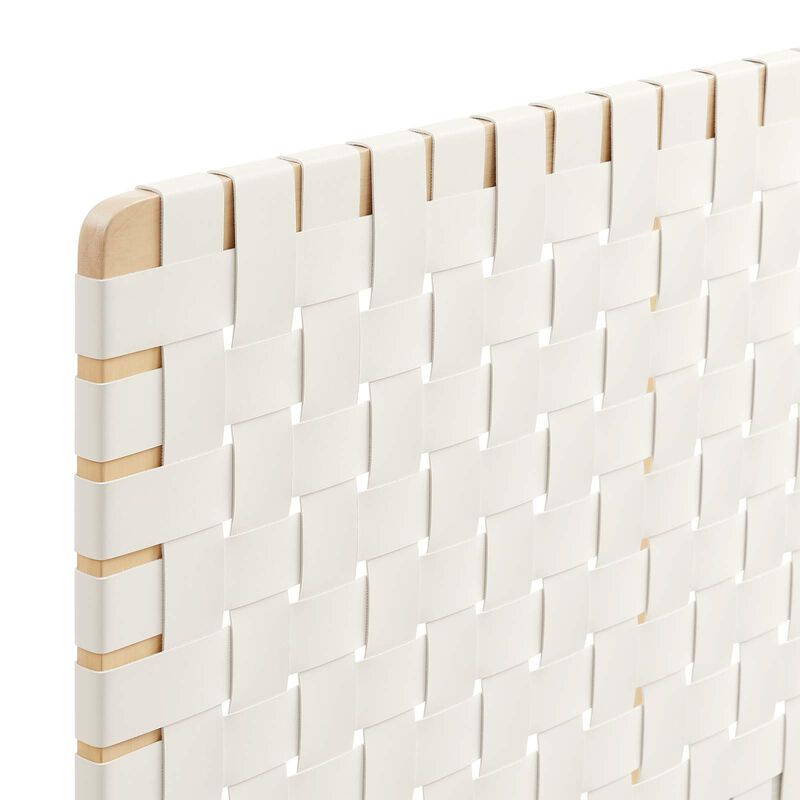 Sparta Weave Vegan Leather King Headboard image number 5