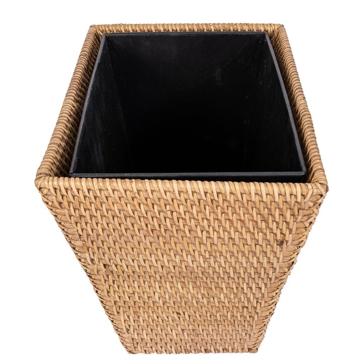 Saboga Home&trade; Rectangular Tapered Waste Basket with Metal Liner