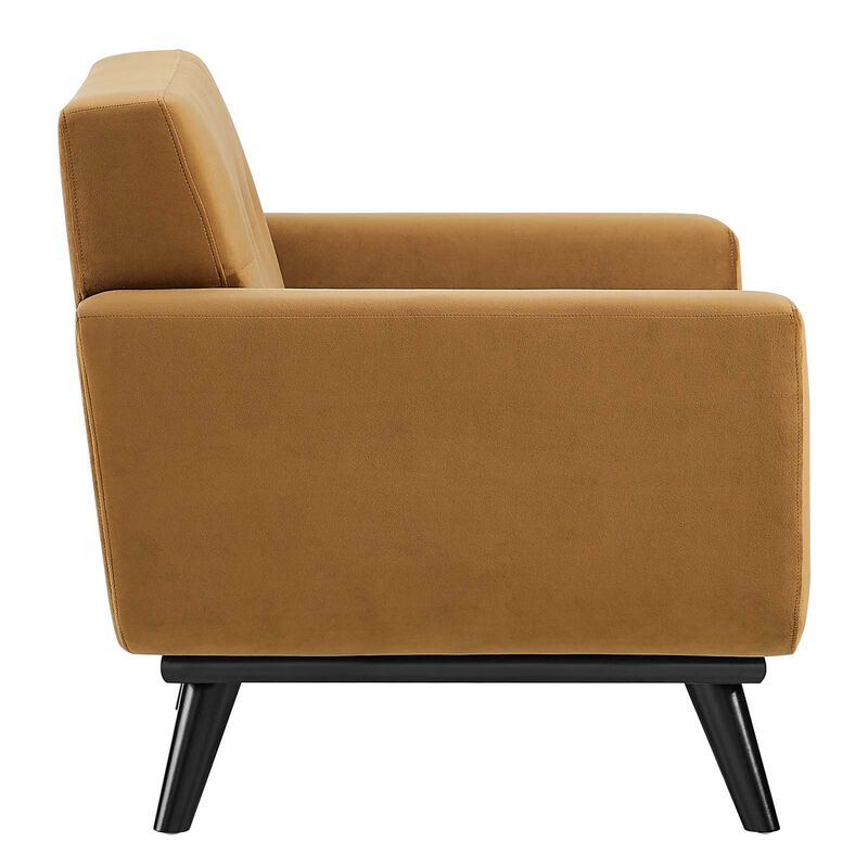 Engage Performance Velvet Armchair image number 2