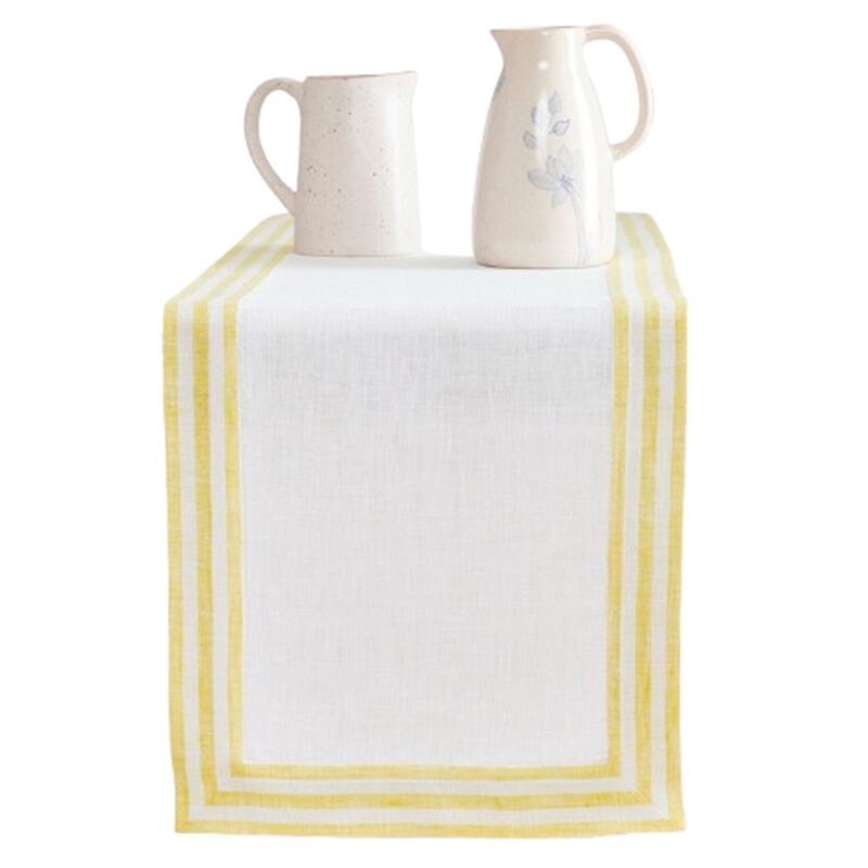 Solino Home 100% Pure Linen Table Runner - Mila