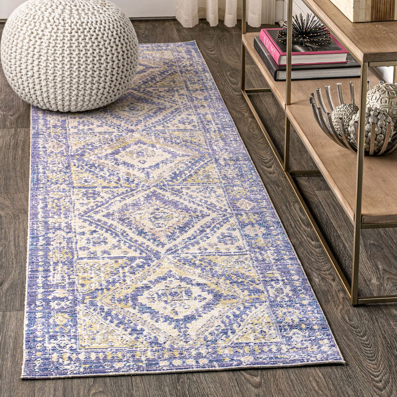 Darija Ornate Geometric Medallion Area Rug