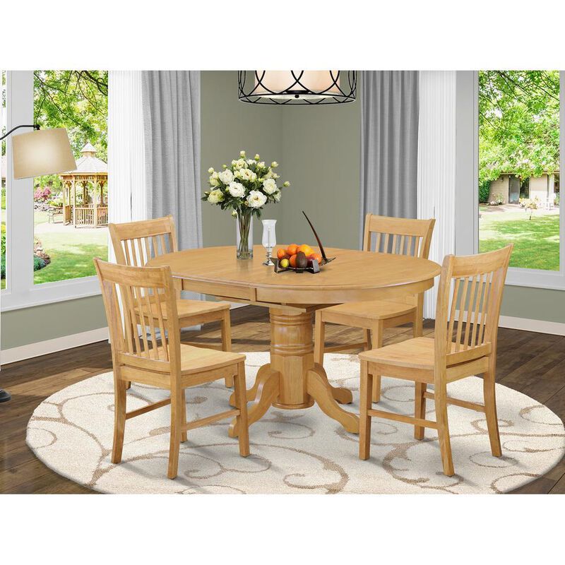 5 Pc Dinette Table Set – Small Kitchen Table and 4 Dining Chairs