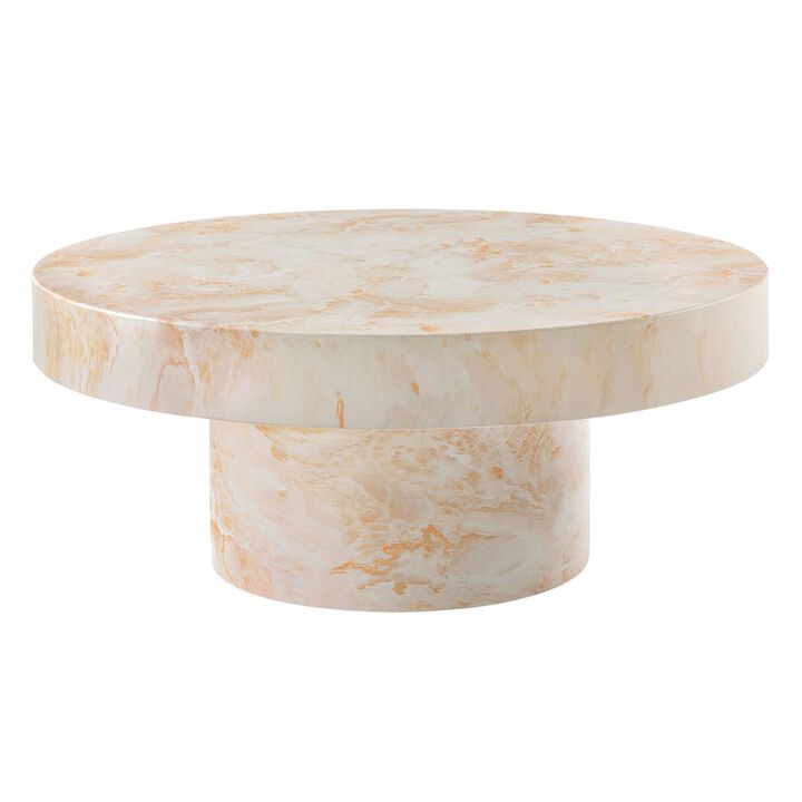 Alora Indoor - Outdoor Patio Concrete Round Coffee Table