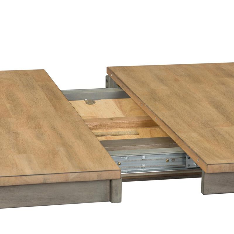 Liberty Furniture Lindsey Farm 5 Piece Trestle Table Set in Gray image number 9