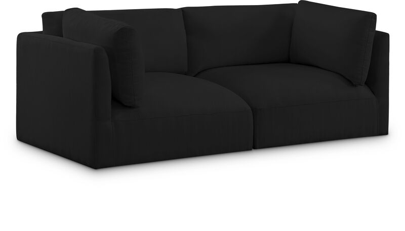 Meridian Furniture Ease Black Polyester Fabric Modular Sofa image number 0