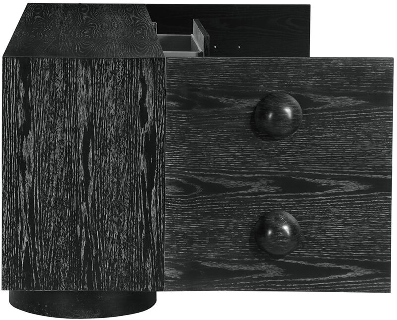 Meridian Furniture Bubble Black Rubberwood with Oak Veneer Sideboard/Buffet image number 6