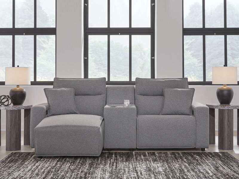 ModMax II 3-Piece Power Reclining Sectional with Chaise and Console image number 1