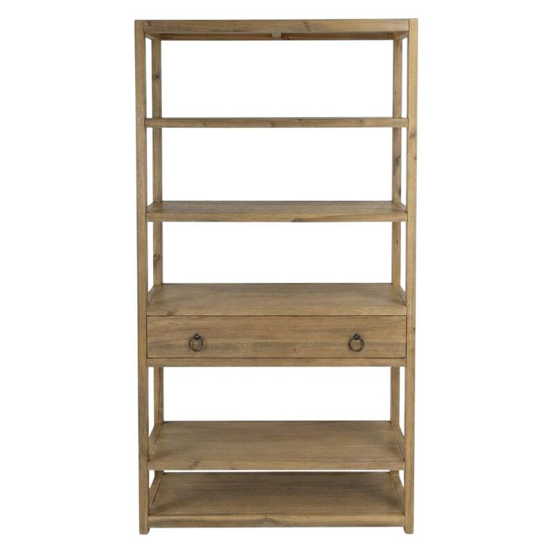 Butler Specialty Lark 5 Tier 39"W Etagere Bookcase, Light Brown image number 0