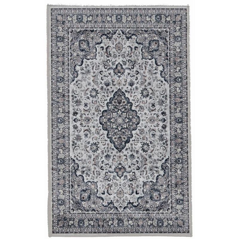 Linon Emerald Barton Cream & Grey, Rug image number 0
