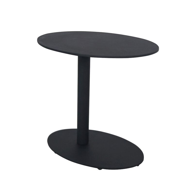 Pangea Home Sunset Side Table, Black In Aluminum