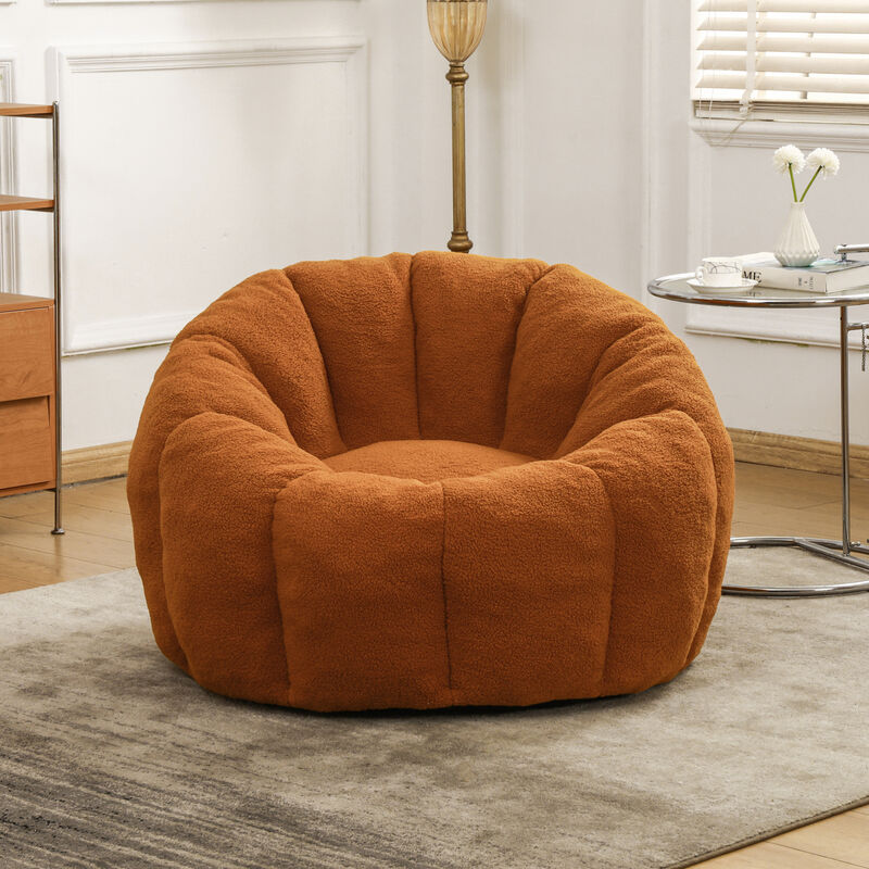 GOODSILO Ergonomic Bean Bag Sofa Chair with Armrests and High-Density Foam for Ultimate Relaxation image number 3