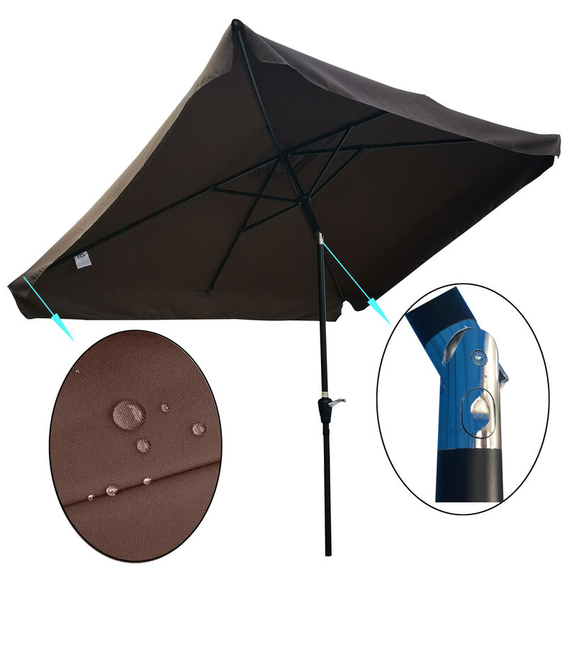 Streamdale 10 X 6.5FT Rectangular Patio Umbrella