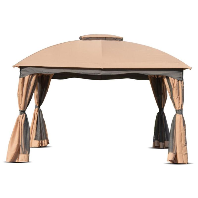 Hivvago Patio Canopy Double Vented Heavy Duty Steel Gazebo
