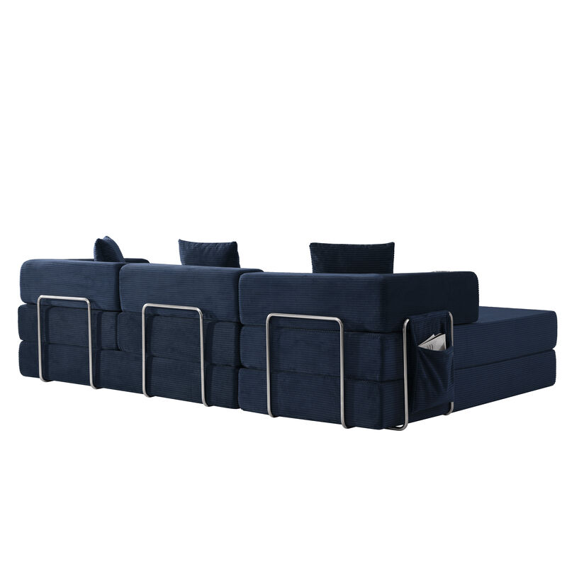 Mernri 108'' Modular Sectional Sleeper Sofa image number 4