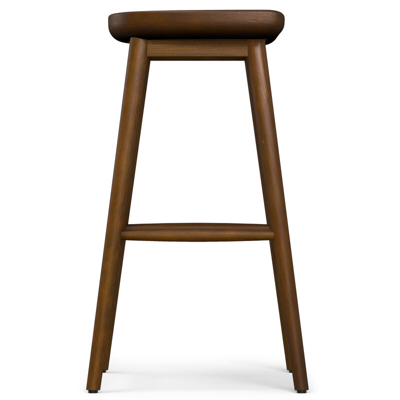 Teagan Modern Rustic 30 inch Bar Stool in Dark Walnut , Fully Assembled image number 4