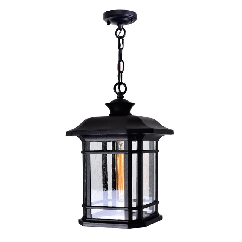 CWI Lighting Blackburn 1 Light Outdoor Black Pendant