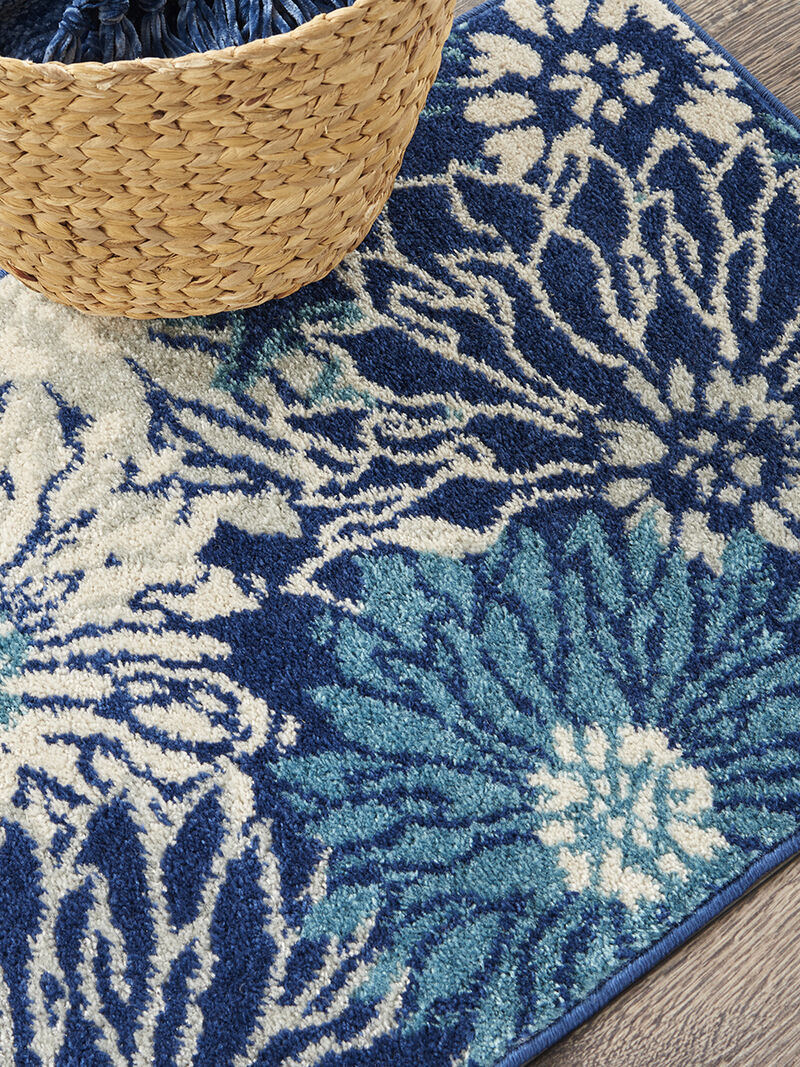 Passion PSN17 Navy/Ivory 1'10" x 6' Rug image number 6