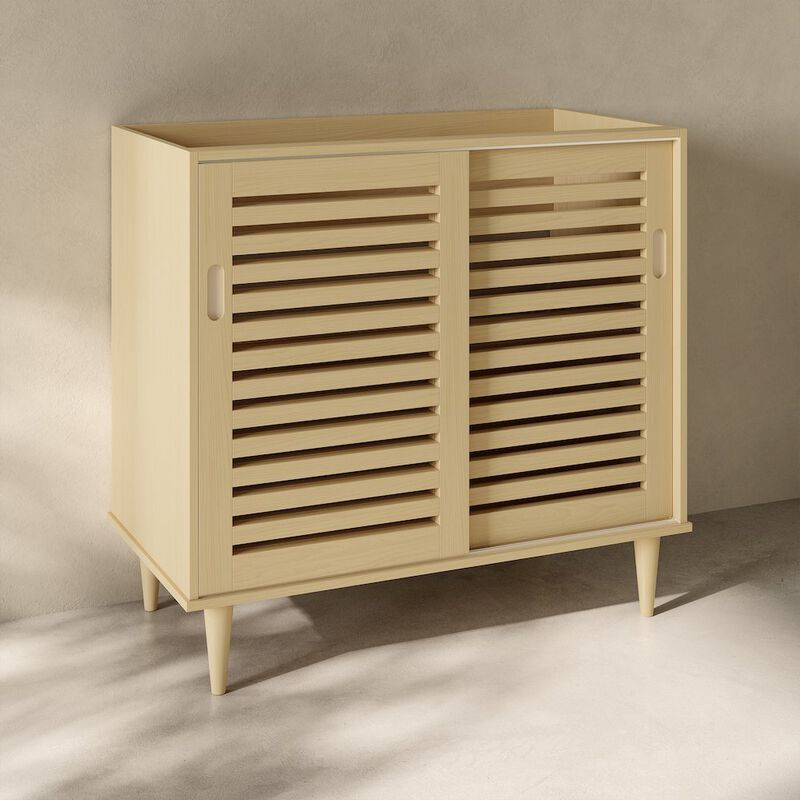 Delice 36" Freestanding Bathroom Vanity Cabinet without Top in Natural Oak image number 2