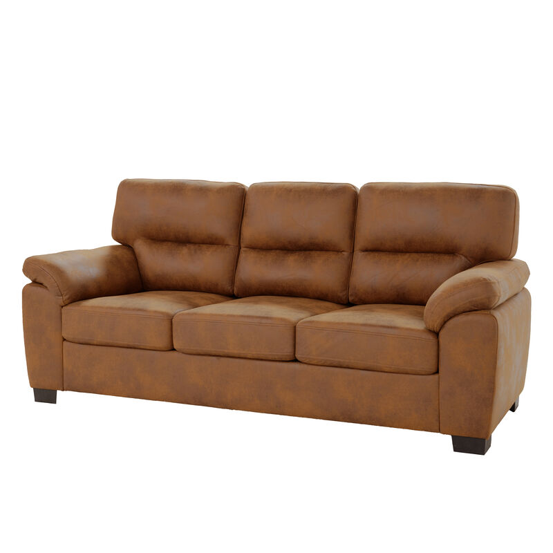 Domord Modern 81" Foil Fabric Sofa image number 0