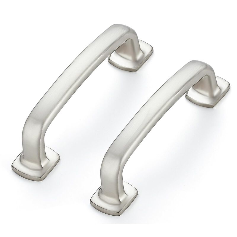 Ravinte Decor 25 Pack Cabinet Handles Arch Cabinet Pulls - 3 Inch Drawer Pulls Brushed Nickel Kitchen Cabinet Handles Curved Dre