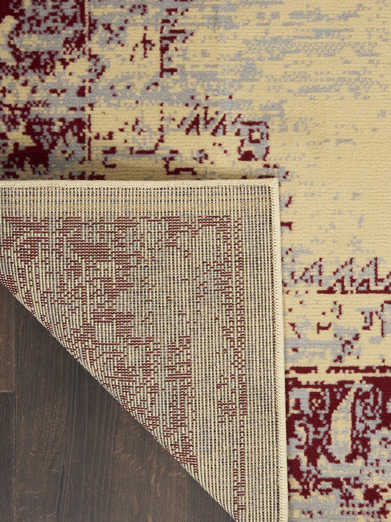 Grafix GRF14 Cream/Red 2' x 4' Rug