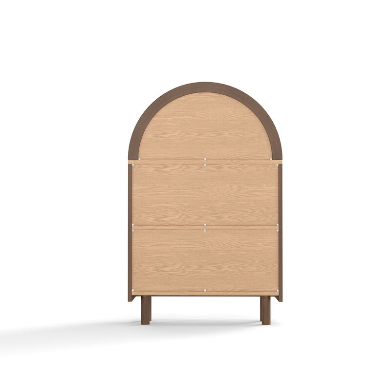 Lusog Arched Small Bookcase Storage Cabinet image number 6