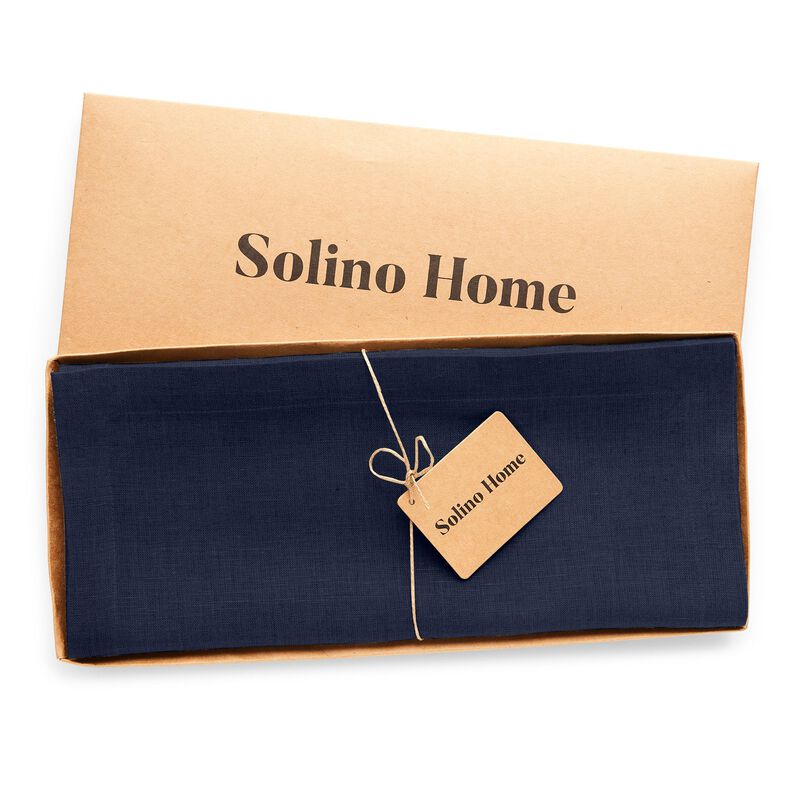 Solino Home 100% Pure Linen Table Runner - Diana