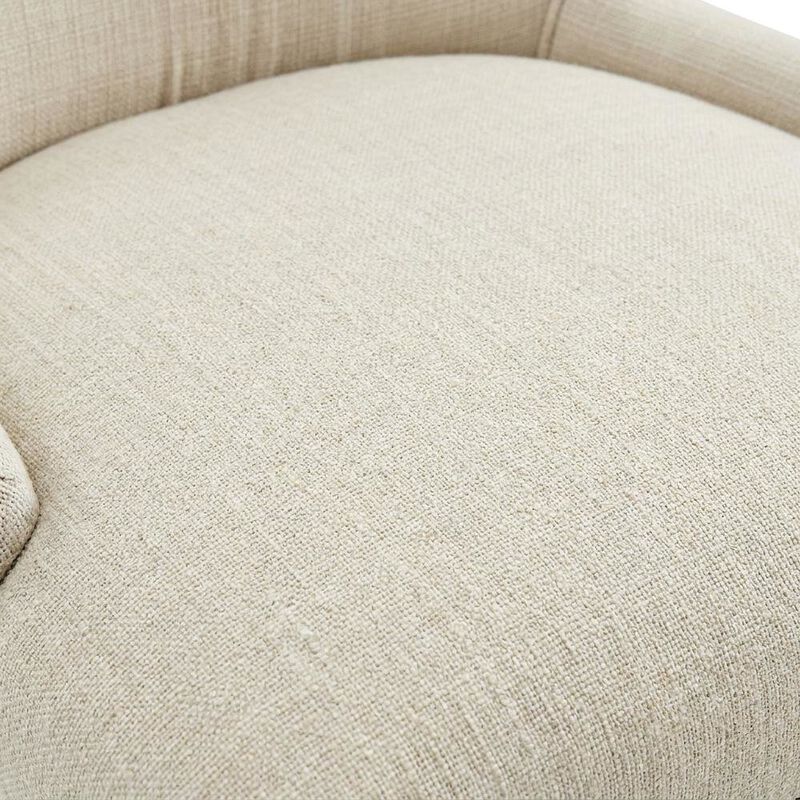 Fabric Upholstered Parsons Dining Side Chairs, Beige, Set of 2 image number 6