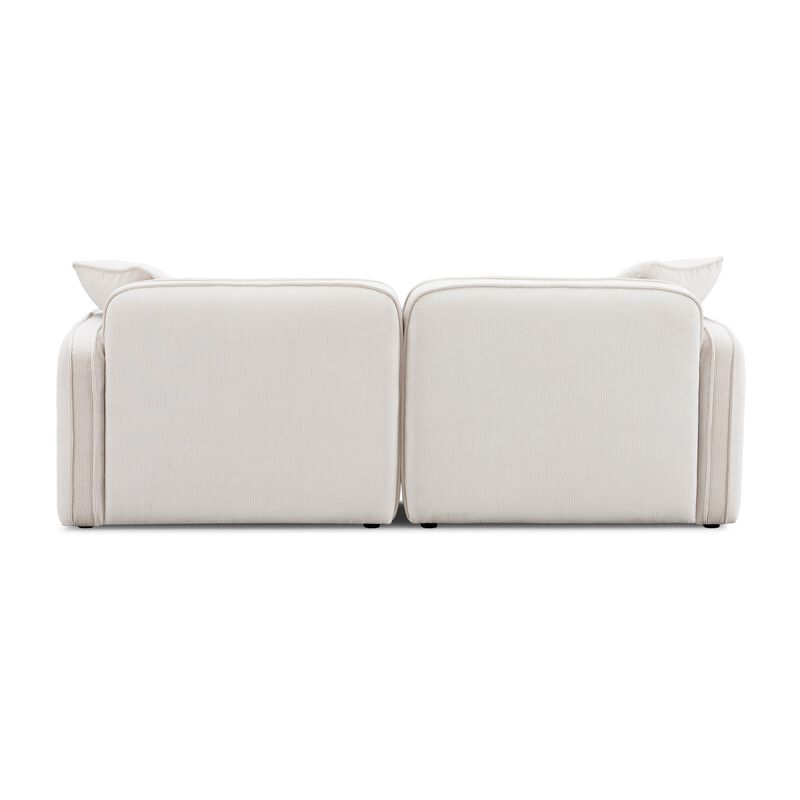Travie Performance Corduroy Velvet Modular Loveseat image number 3