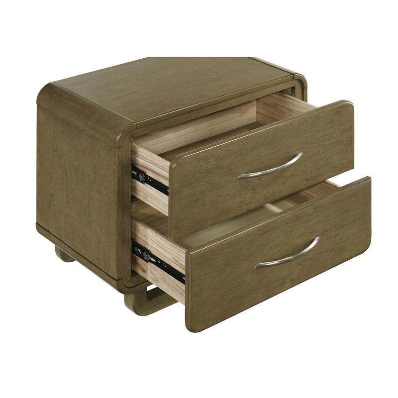 Plethoria Home Tully Nutmeg 2-drawers Nightstand