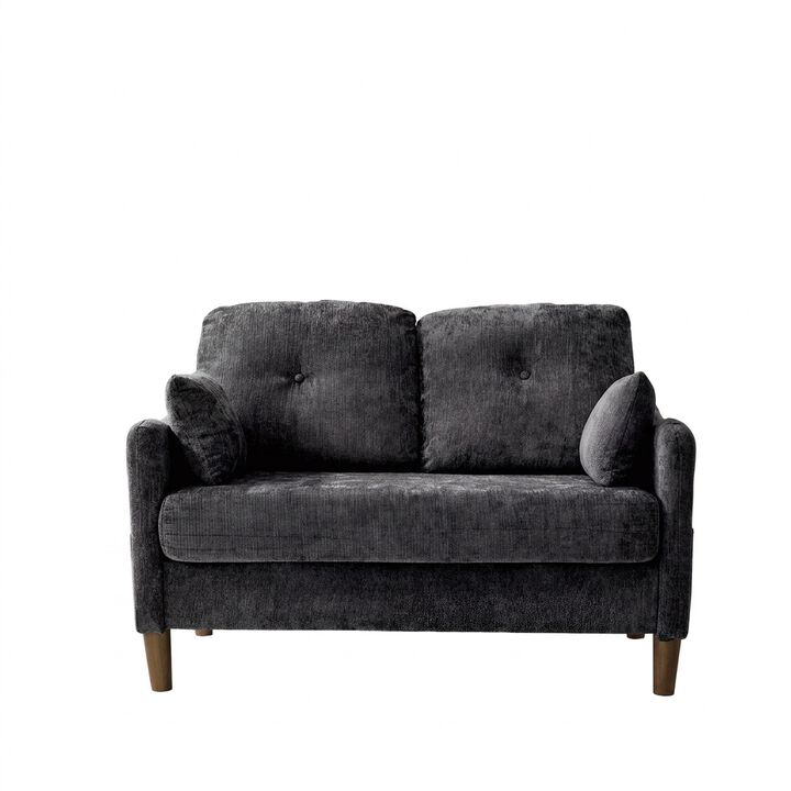 Vipbear 47" Chenille Loveseat Sofa, 2-Seater Small Couch with Deep Spring Seat, High Back Cushion