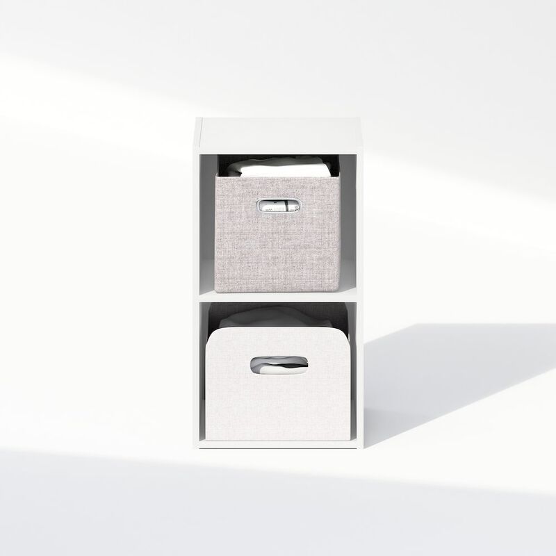 Reed 2-Tier Open Shelf Multipurpose Closet & Clothing Storage, Storage Organizer