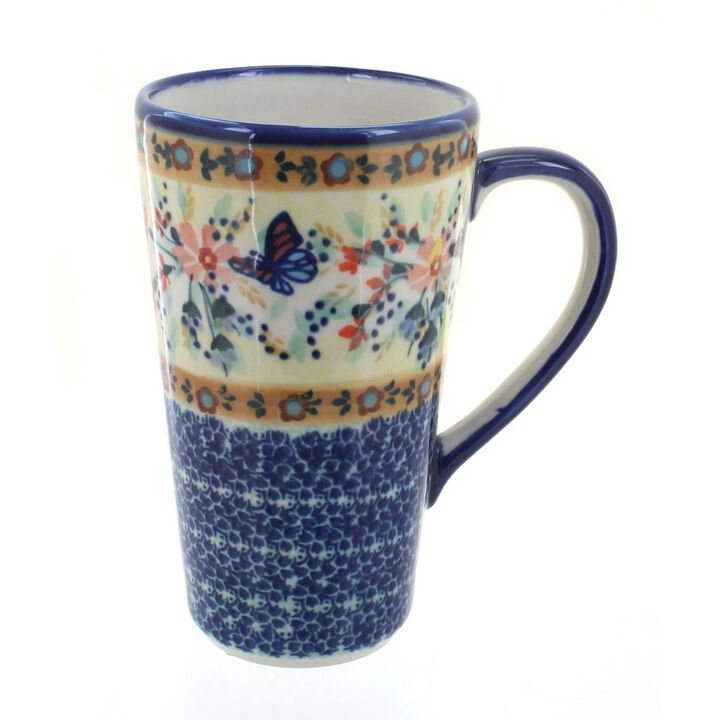 Blue Rose Polish Pottery Eloise Large Coffee Mug