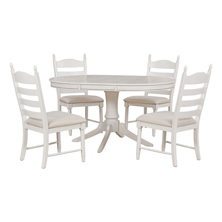Merax 5-Piece Retro Functional Dining Table Set
