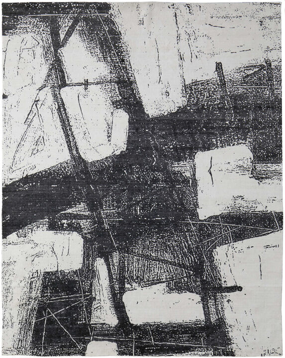 HomeRoots Abstract Hand Woven Area Rug