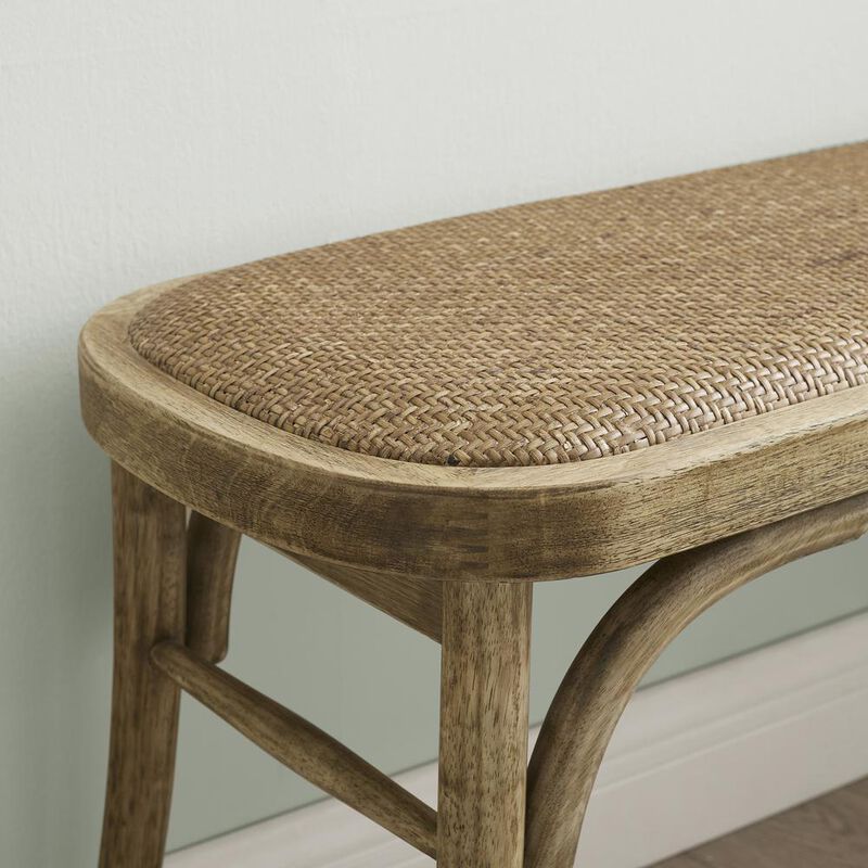 Linon Conelly Bentwood Bench Brown image number 5