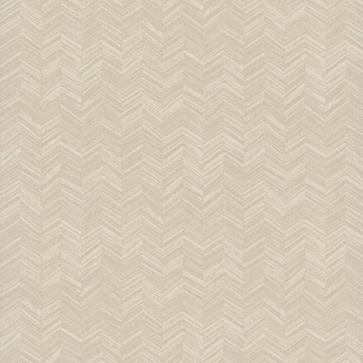 Raised Chevron Beige Wallpaper
