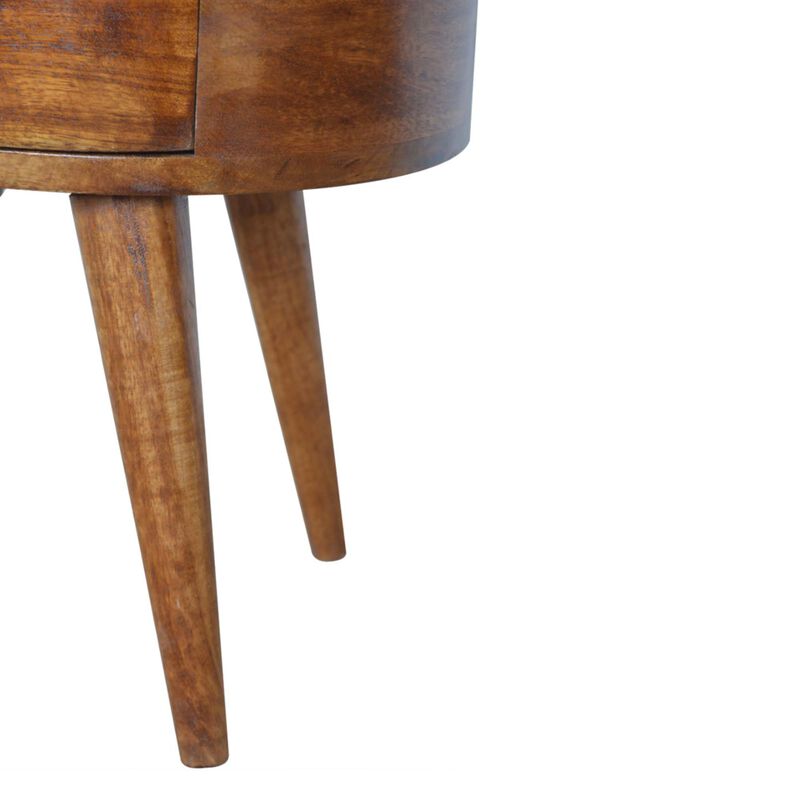 Chestnut Rounded Nightstand