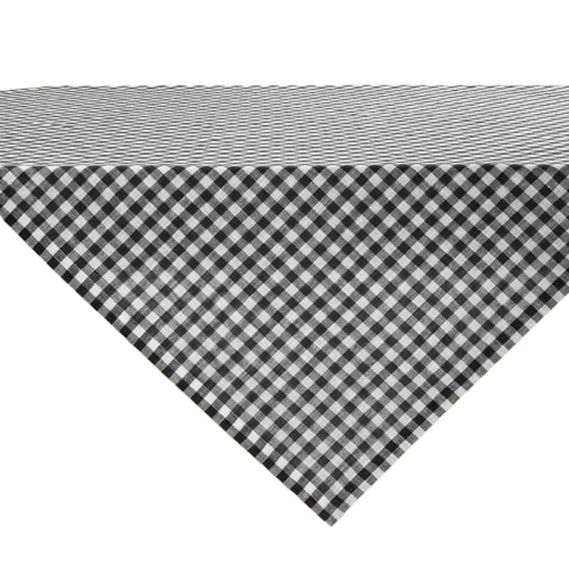 Christmas Linen Table Throw - Gingham Check, Solino Home