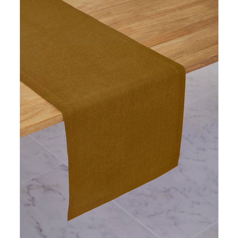 Solino Home Diana 100% Linen Table Runner &ndash; Handcrafted, Machine Washable, Perfect for Holiday and Everyday Dining