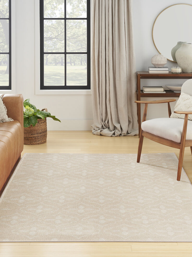 Nourison Essentials NRE04 Ivory/Beige 4' x 6' Rug