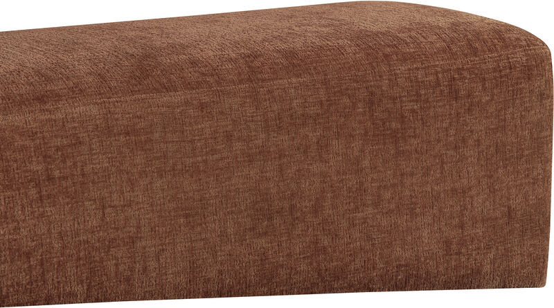 Meridian Furniture Alora Cognac Fabric Bench