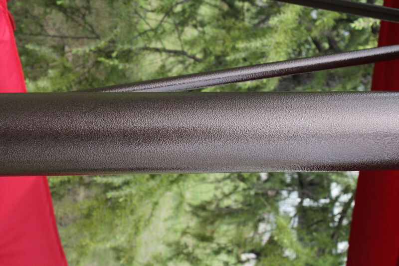 Whisen 93.8 in. W 3-Person Metal Patio Swing Chair Swing Bed with Cushion and Adjustable Canopy - Grey