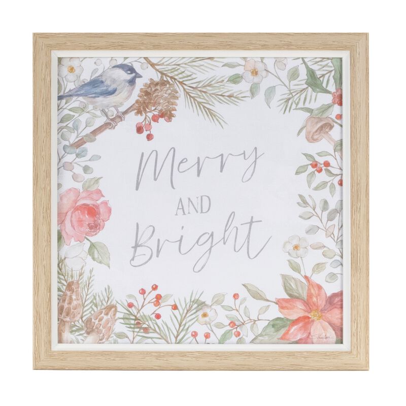 Set of 3 Framed Winter Cardinal Sentiment Prints for Holiday or Seasonal Wall Decor