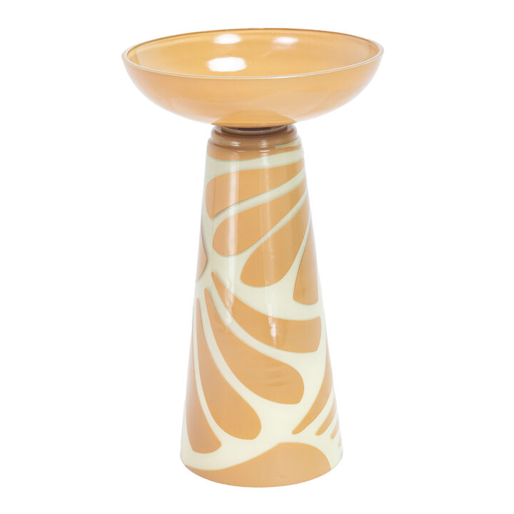 Glass Freestanding Pedestal Bird Bath