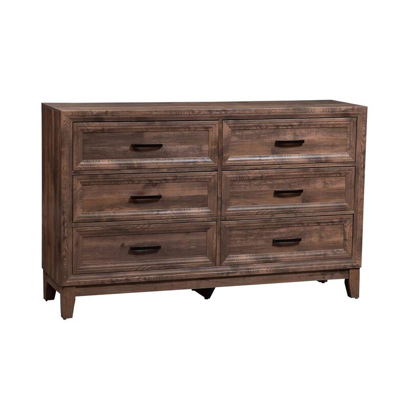 Liberty Furniture Ridgecrest 6 Drawer Dresser in Cobblestone image number 0