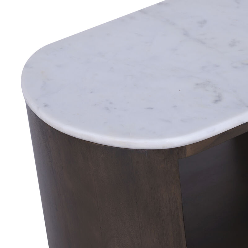 22x21" Side Table W/ Shelf image number 3